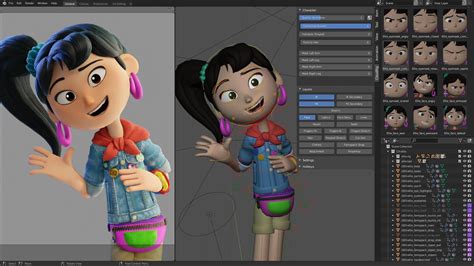 blender cartoon character free download|More.